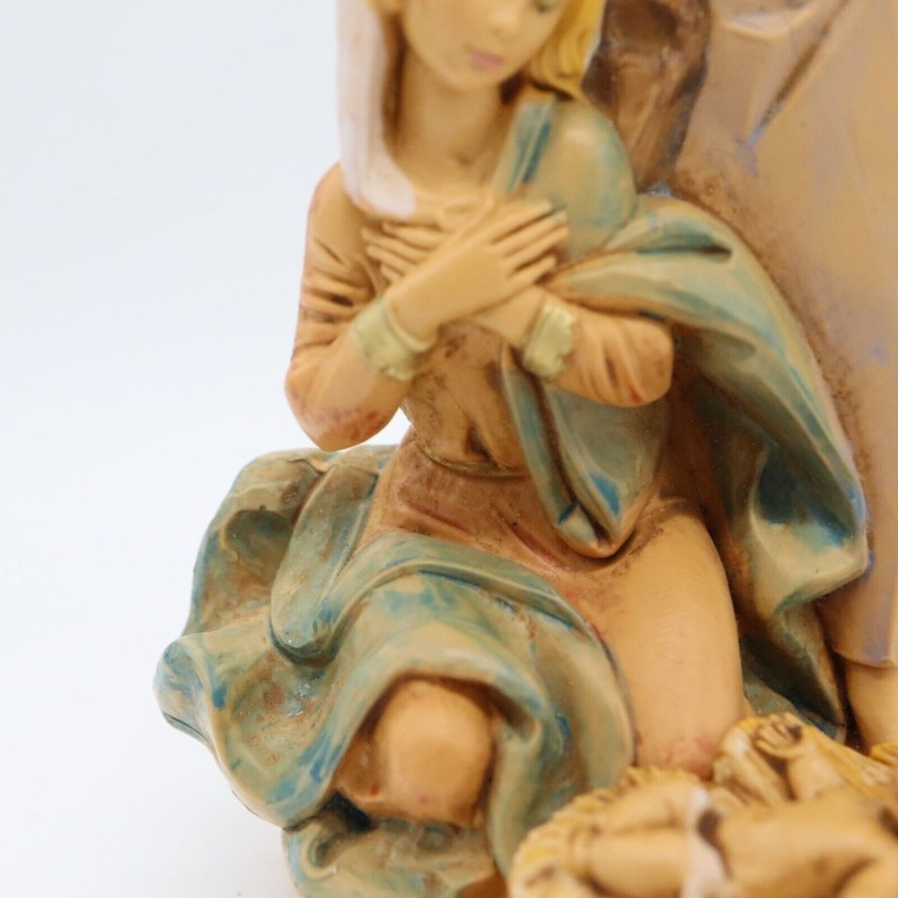 Vtg Fontanini Simonetti Holy Family Nativity 799 Spider Mark Italy Depose 6" - Picture 5 of 16